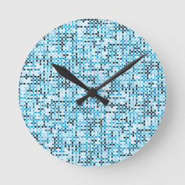 Arctic Flow – Blue Rhythm ラウンド壁時計