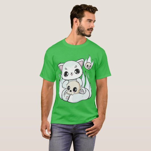 Arctic Fo Plays With Kawaii Halloweenoy For Horror Tシャツ (正面フル)