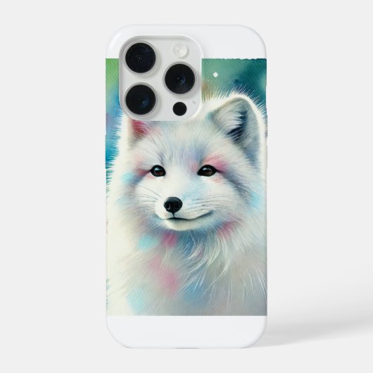 Arctic fox in winter light 151024AREF148 - Waterco iPhoneケース (裏面)