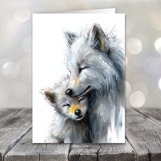 Arctic Fox Mother's Day シーズンカード