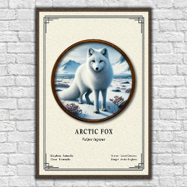Arctic Fox Zoology Series ポスター