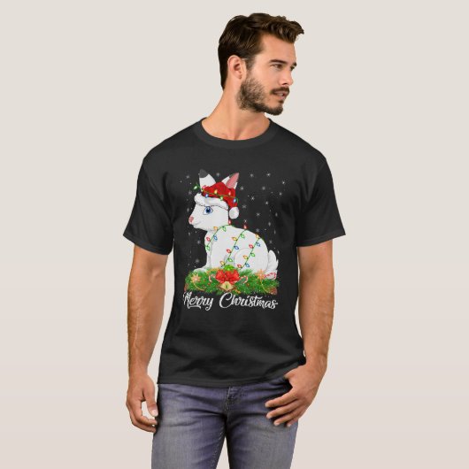 Arctic Hare Lover Matching Santa Hat Arctic Hare C Tシャツ (正面フル)