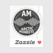 Arctic Monkeys AM Soundwave Texture Patches シール (シート)