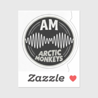 Arctic Monkeys AM Soundwave Texture Patches シール