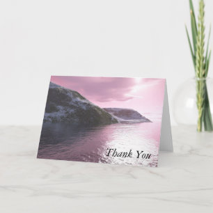 Arctic Pink Sunrise Thank By Tamara Ward サンキューカード