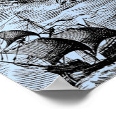 Arctic Sea Monster and Sailing Ship ポスター (角)