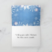 Arctic White Christmas Folded Holiday Card シーズンカード (内部)