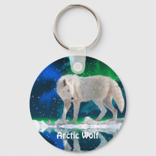 ARCTIC WOLF & Aurora Zipper Pull\Keychain キーホルダー