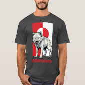 Arctic wolf Greenland is not American Tシャツ (正面)