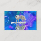 Arctic Wolf Wildlife Fractal-effect名刺 名刺 (裏面)