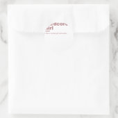 ardcore girl - Hardcore ラウンドシール (バッグ)