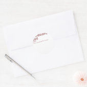 ardcore girl - Hardcore ラウンドシール (封筒)