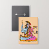 Ardhanarishvara Button 缶バッジ (正面/裏面)