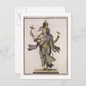 Ardhanarishvara、'Voyaux Indes et a la Chから ポストカード (正面/裏面)