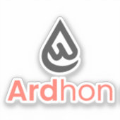 Ardhon - あなたらしいスタイルを自分らしく シール (正面)