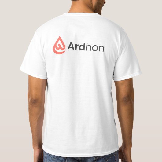 Ardhon ブランドグッズ - 自由なスタイルを着こなす tシャツ (裏面)