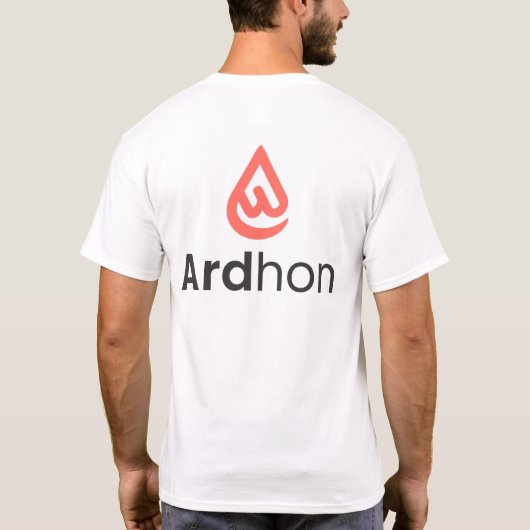 Ardhon - 自由なスタイルを着こなそう tシャツ (裏面)