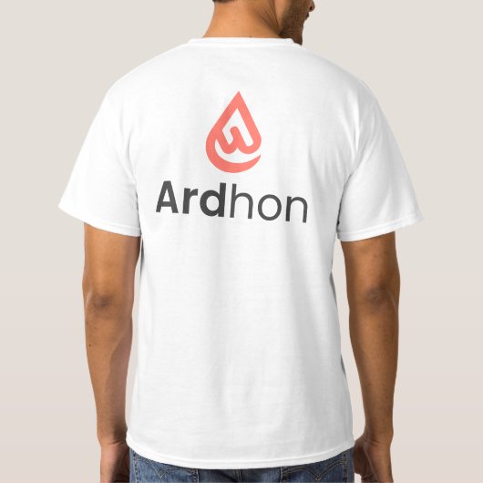 Ardhon - 自由なスタイルを着こなそう tシャツ (裏面)