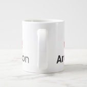 Ardhon - 自由にスタイルを楽しんで ジャンボコーヒーマグカップ (裏面)