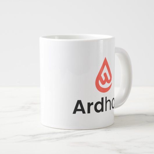 Ardhon - 自由にスタイルを楽しんで ジャンボコーヒーマグカップ (正面右)