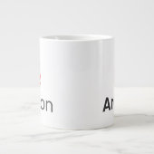 Ardhon - 自由にスタイルを楽しんで ジャンボコーヒーマグカップ (正面)