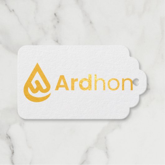 Ardhon brand merch - wear your style, your way ギフトタグ (正面 (横))