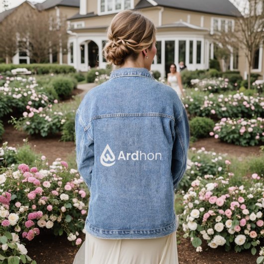 Ardhon brand merch - wear your style, your way デニムジャケット (ウェディング裏面)