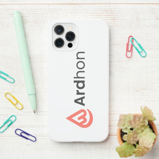 Ardhon brand merch - wear your style, your way iPhoneケース (デスク上)