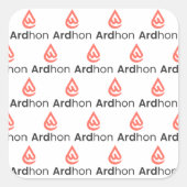 Ardhon - wear your style, your way throw pillow スクエアシール (正面)