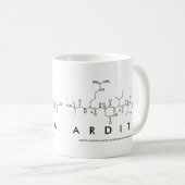 Arditaペプチド名mug コーヒーマグカップ (正面右)