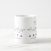 Arditaペプチド名mug コーヒーマグカップ (中央)