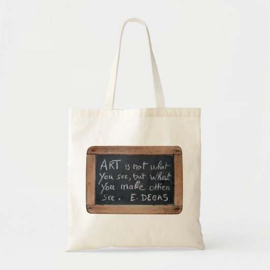 Ardoise 03アーティストの引用文Degas Tote Bag トートバッグ (正面)