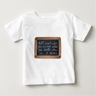 Ardoise 03 Degas引用文ベビーTシャツ ベビーTシャツ