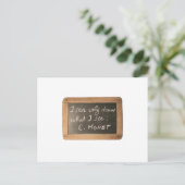 Ardoise 05アーティストの引用文モネ葉書 ポストカード (スタンド正面)