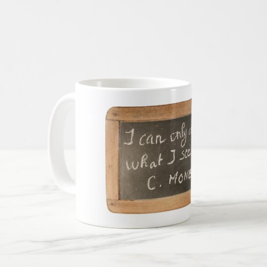 Ardoise 05有名アーティストの引用文モネマグ コーヒーマグカップ (正面左)