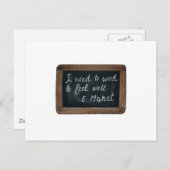 Ardoise 07 Manet's引用文はがき ポストカード (正面/裏面)