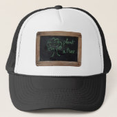 Ardoise #12 – 木を植える – 環境にやさしいことをしよう キャップ (正面)