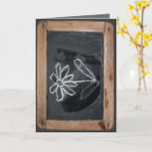 Ardoise 6フラワードードルグリーティングカード カード (黄色い花)