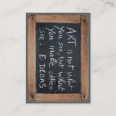 Ardoise Artistの引用文Dagas名刺 名刺 (裏面)