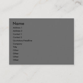 Ardoise Artistの引用文Dagas名刺 名刺