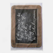 Ardoise - W.シェイクスピアの引用文- キッチンタオル (縦)