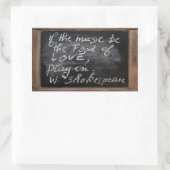 Ardoise - W.シェイクスピアの引用文- 長方形シール (バッグ)