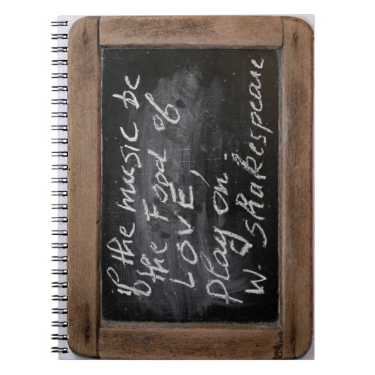 Ardoise W. Shakespeareの引用文手帳 ノートブック (正面)