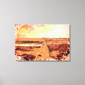 Ardrossan Beach Sunset, Scotland キャンバスプリント (正面)