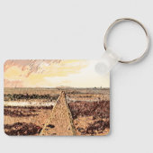 Ardrossan Beach Sunset, Scotland キーホルダー (正面)