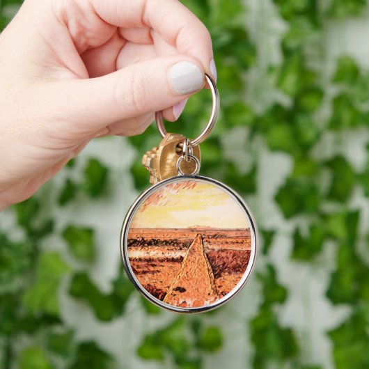 Ardrossan Beach Sunset, Scotland キーホルダー (手)