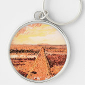 Ardrossan Beach Sunset, Scotland キーホルダー (正面)
