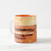 Ardrossan Beach Sunset, Scotland ツートーンマグカップ (正面左)