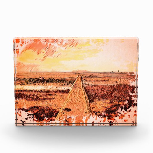 Ardrossan Beach Sunset, Scotland フォトブロック (正面)