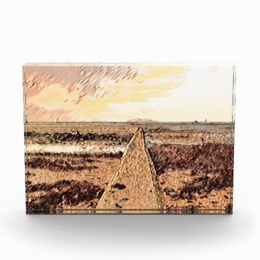 Ardrossan Beach Sunset, Scotland フォトブロック (正面)